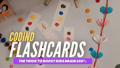 Brain boosting activities for toddlers | Easy DIY flashcards activity 4 kid | colour coding activity