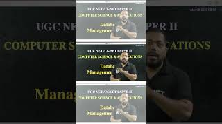 UGC NET / CG SET Paper II | Computer Science & Applications | Database Management Systems (DBMS)