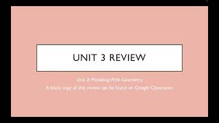 Unit 3 Guided Review