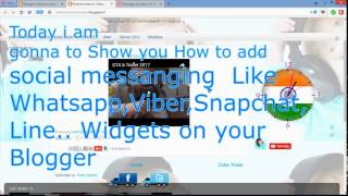 How to add Whatsapp,facebook messenger ,viber, line... Gadgets on BLogger screenshot 4