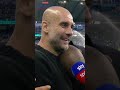 Thierry Henry hugs Pep Guardiola during interview #Shorts