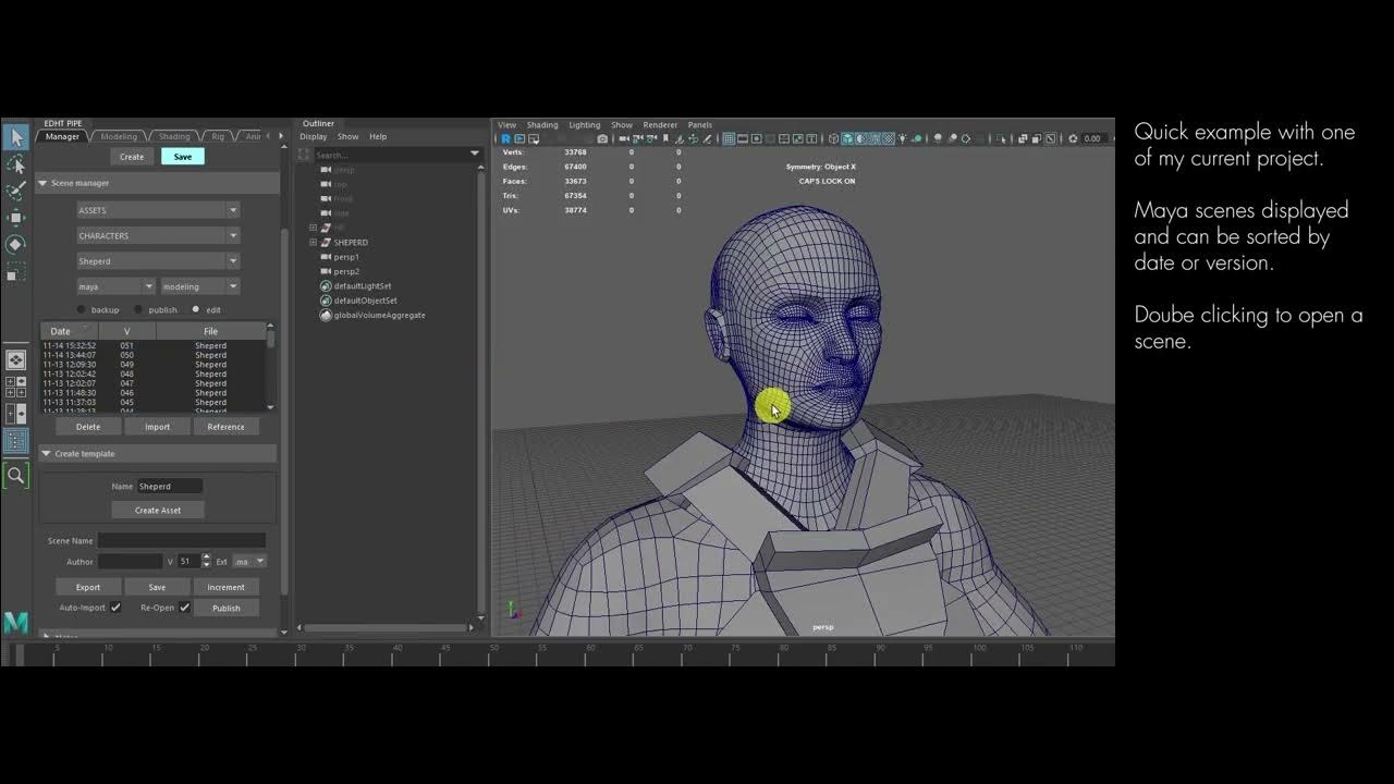 File Manager Pipeline Toolbox | Python, PySide2, QtDesigner, Maya API ...