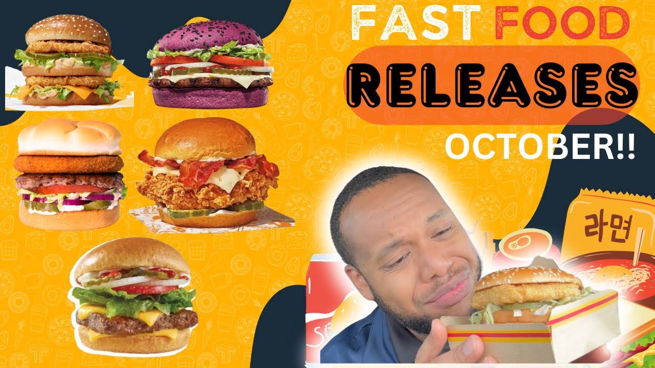 5 New Fast Food Burgers Releases in October!! HD 1080p - YouTube