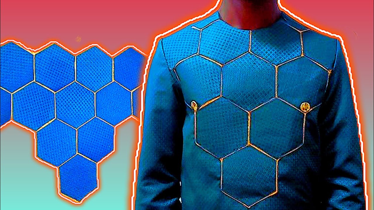 New Hexagonal designed senator wear || #diy #pattern #shirts - YouTube