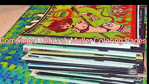 All of My Deborah Muller Coloring Pages Finished J...