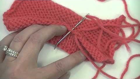 Turned Hem Edge - Tutorial - Knitting Blooms