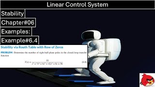 Linear Control System | Chapter#06 | Example#6.4 | Routh Hurwitz Criterion | Stability | Wisely