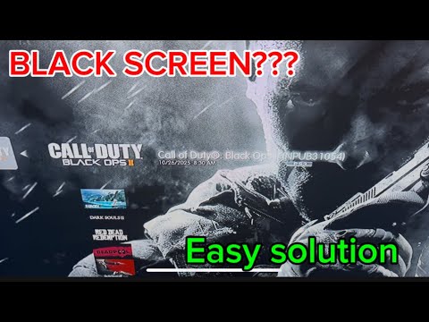 How To Fix Black Screen On COD PS3 (Very Simple) - YouTube