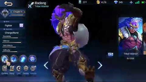 Skin Badang Zodiac unlock play free classic and rank no password🔥