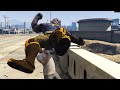 Trevor throws everyone off the bridge gta 5 meme thanos kratos vegeta sponge bob  more