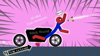 10 Min  Best falls | Stickman Dismounting funny and epic moments | Like a boss compilation #503