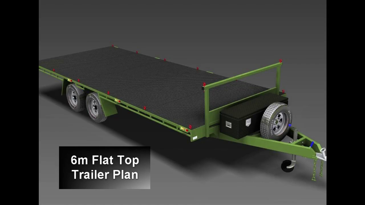 TRAILER PLANS 6m Flat Top Trailer Plan