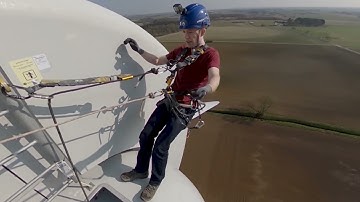 (ASMR) Taking The Emergency Exit From A Wind Turbine