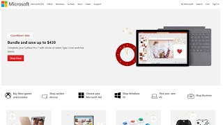 Microsoft Clone using ReactJs and Tailwind CSS