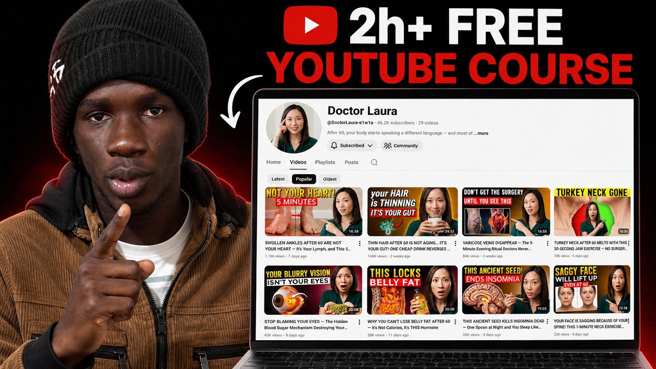 YouTube Automation with AI – FULL COURSE (2+ Hours) Clo… — Transcript