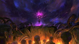 Malzahar: Feast of the Prophet (Text & Music Only) - League of Legends Malzahar Biography & Story
Meir follows a crowd of cultists out of the prophet’s tent city, and down into a low valley at the edge of the desert. He is unsure if this was the right decision; beyond the outcropping of rock where tonight’s sermon will be held is a… he’s not sure how to describe it other than hole, descending deep beneath the Shuriman sands and into an emptiness that is both growing and alive...
“We are timeless. We demand sacrifice.” ~ Malzahar
A zealous seer dedicated to the unification of all life, Malzahar truly believes the newly emergent Void to be the path to Runeterra’s salvation. In the desert wastes of Shurima, he followed the voices that whispered in his mind, all the way to ancient Icathia. Amidst the ruins of that land, he gazed into the dark heart of the Void itself, and was gifted new power and purpose. Malzahar now sees himself as a shepherd, empowered to bring others into the fold… or to release the voidling creatures that dwell beneath.
League of Legends is a 2009 multiplayer online battle arena video game developed and published by Riot Games. Inspired by Defense of the Ancients, a custom map for Warcraft III, Riots founders sought to develop a stand-alone game in the same genre. Since its release in October 2009, the game has been free-to-play, and is monetized through purchasable character customization. The game is available for Microsoft Windows and macOS.
In the game, two teams of five players battle in player versus player combat, each team occupying and defending their own half of the map. Each of the ten players controls a character, known as a champion, with unique abilities and differing styles of play. During a match, champions become more powerful by collecting experience points and purchasing items to defeat the opposing team. In the games main mode, Summoners Rift, a team wins by pushing through to the enemy base and destroying their nexus, a large structure located within it.
League of Legends received generally positive reviews, critics highlighting its accessibility, character designs, and production value. The games long lifespan has resulted in a critical reappraisal, with reviews trending positively. The player bases negative and abusive in-game behavior, criticized since early in the games lifetime, persists despite attempts by Riot to fix the problem. In 2019, the game regularly peaked at eight million concurrent players, and its popularity has led to tie-ins such as music videos, comic books, short stories, and an upcoming animated series. Its success has also spawned several spin-off video games, including a mobile version and a digital collectible card game. A massively multiplayer online role-playing game is in development.
The game is often cited as the worlds largest esport, with an international competitive scene composed of 13 leagues. The 2019 League of Legends World Championship had over 100 million unique viewers, peaking at a concurrent viewership of 44 million, with a minimum prize pool of US$2.5 million. The North American league is broadcast on cable television sports channel ESPN. Malzahar: Feast of the Prophet (Text & Music Only) - League of Legends Malzahar Biography & Story