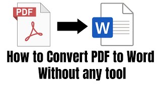 How to convert PDF to Word 2024 ✅||  PDF to Word Converter || Sidra Rafiq