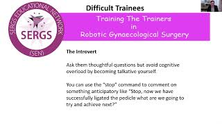 Training The Trainers Module 7 - Difficult trainee