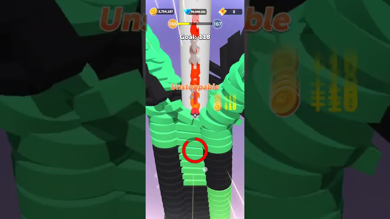 stack bounce game finish in 10 second 