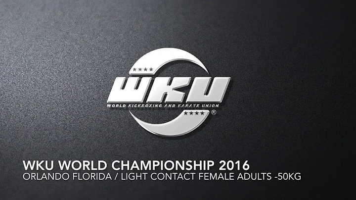 WKU WORLD CHAMPIONSHIP 2016 USA LCFA -50KG NADINE URSCHL (GER) VS. JOANN ROLISON (ENG)