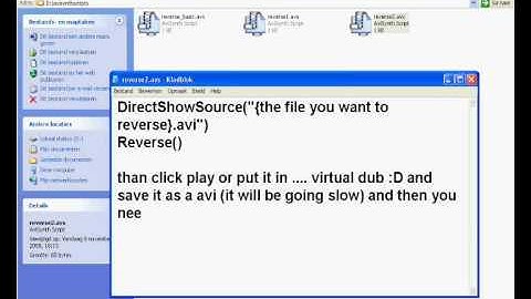 how to reverse a video