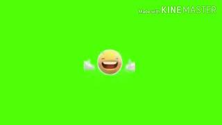 The Scream laughing out loud emoji meme green screen