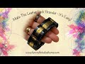 Crafting In A Crisis 2 - Make A Leather Look Bracelet (With a brand new stringing method)