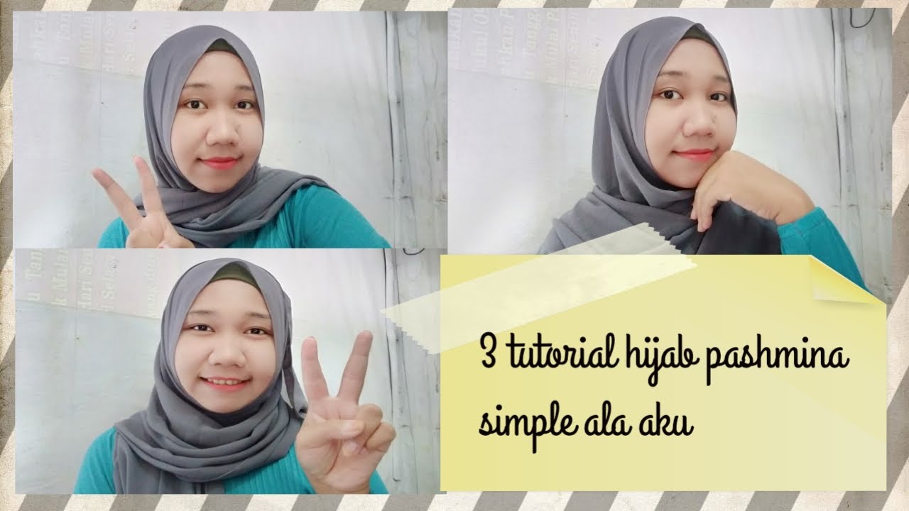  Tutorial  hijab  pashmina simple  YouTube