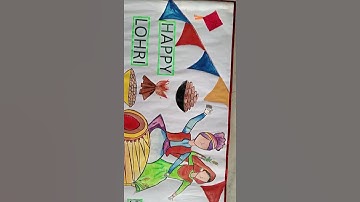 Buliton board decoration for lohri and maker sankranti #Happy lohri  #lohri and Maker sankranti