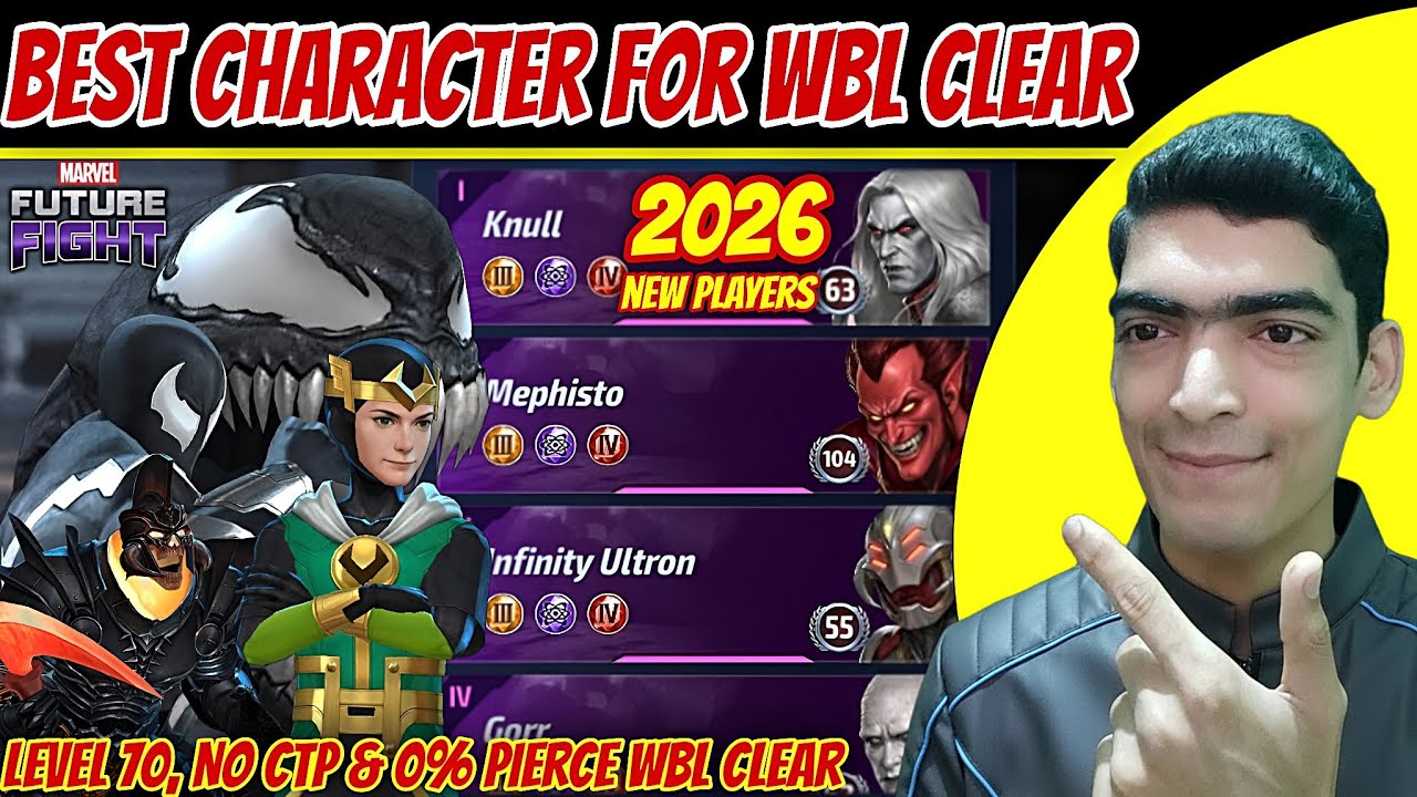 Powerful Lv.70 🔥 F2P Best Character WBL Clear for NEW PLAYERS (0% Pierce) | Marvel Future Fight
