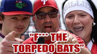 Phillies Fans HATE the Torpedo Bats and React to the Tush Push Ban!