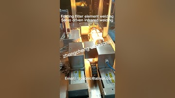 Folding filter element welding servo drive infrared welding