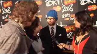 BRITs 2008 - Hoosiers Interview (Red Carpet)