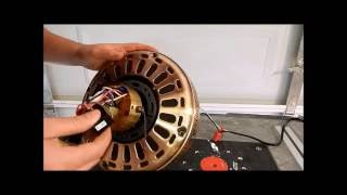 Rebuilding A Brass Hampton Bay Ceiling Fan