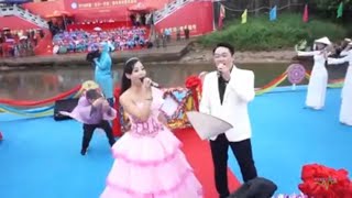 Bài hát Việt Nam-Trung Hoa núi liền núi sông liền sông, ca đoàn và Trương Quốc Huy song ca 😂