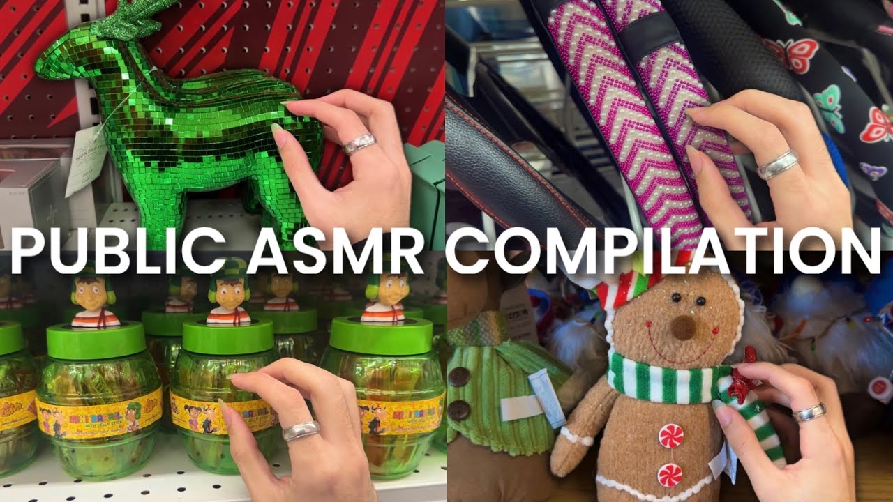 1+ HOUR of PUBLIC ASMR 🍀 (6 Different Locations) - lofi - YouTube