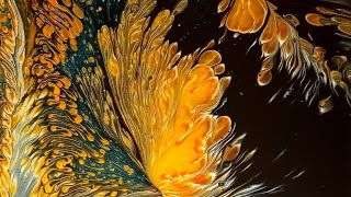 235 Aquarius Wandering Traveling Straight Acrylic Pour Painting