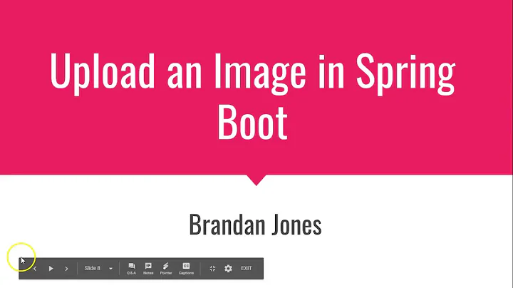 Upload an image in Spring Boot; Save to Disk