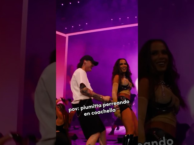 Bellakeo con #Anitta y @pesopluma_oficial en Coachella