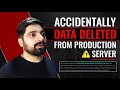 Accidentally deleted data from production