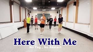 Here With Me - Line Dance (Absolute Beginner)