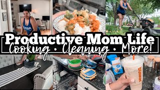 PRODUCTIVE Day as a Busy Mom | Cleaning, Shrimp Stir Fry + More | Extreme Motivation