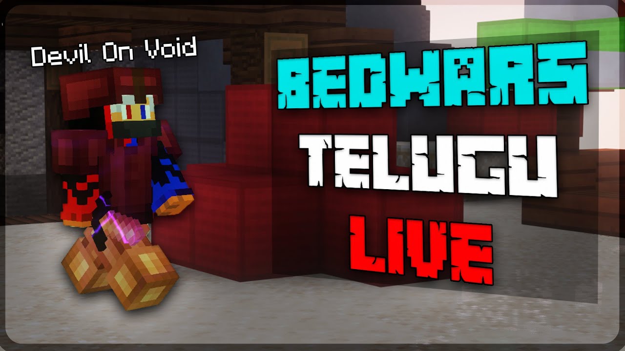 Minecraft Bedwars Live Telugu - Pika Network - The Devil Boy yt - YouTube