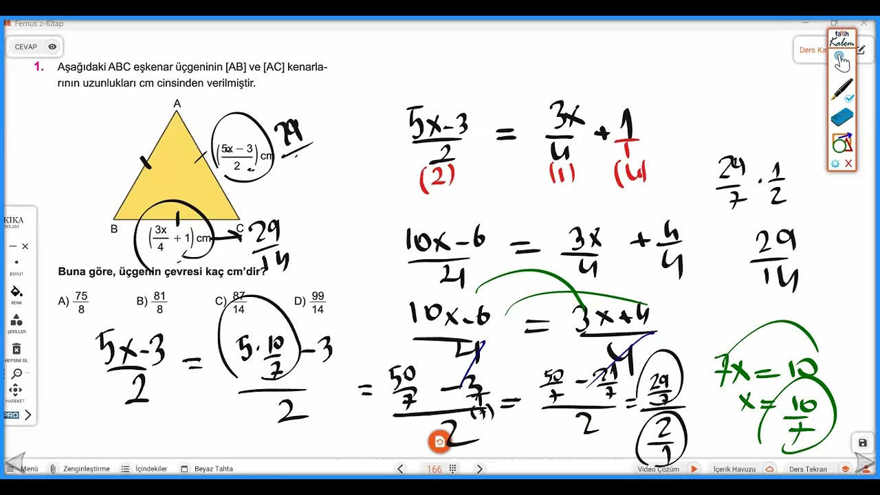 DAKİKA DENKLEMLER TÜM SORULAR