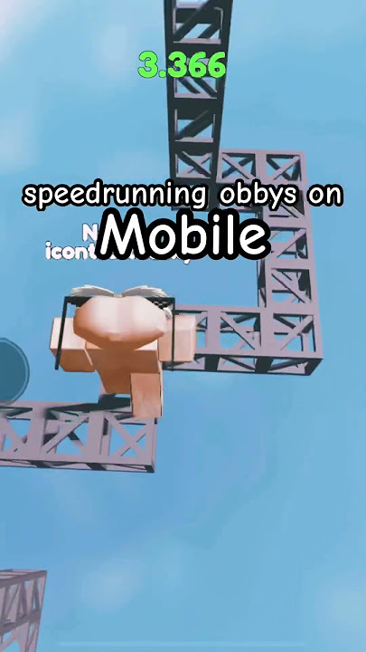 Speedrunning obbys on mobile pt 2#roblox #obby #viral