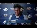 Derik Queen talks recovery process at Back to Basketball Open Practice 2025 | New Orleans Pelicans