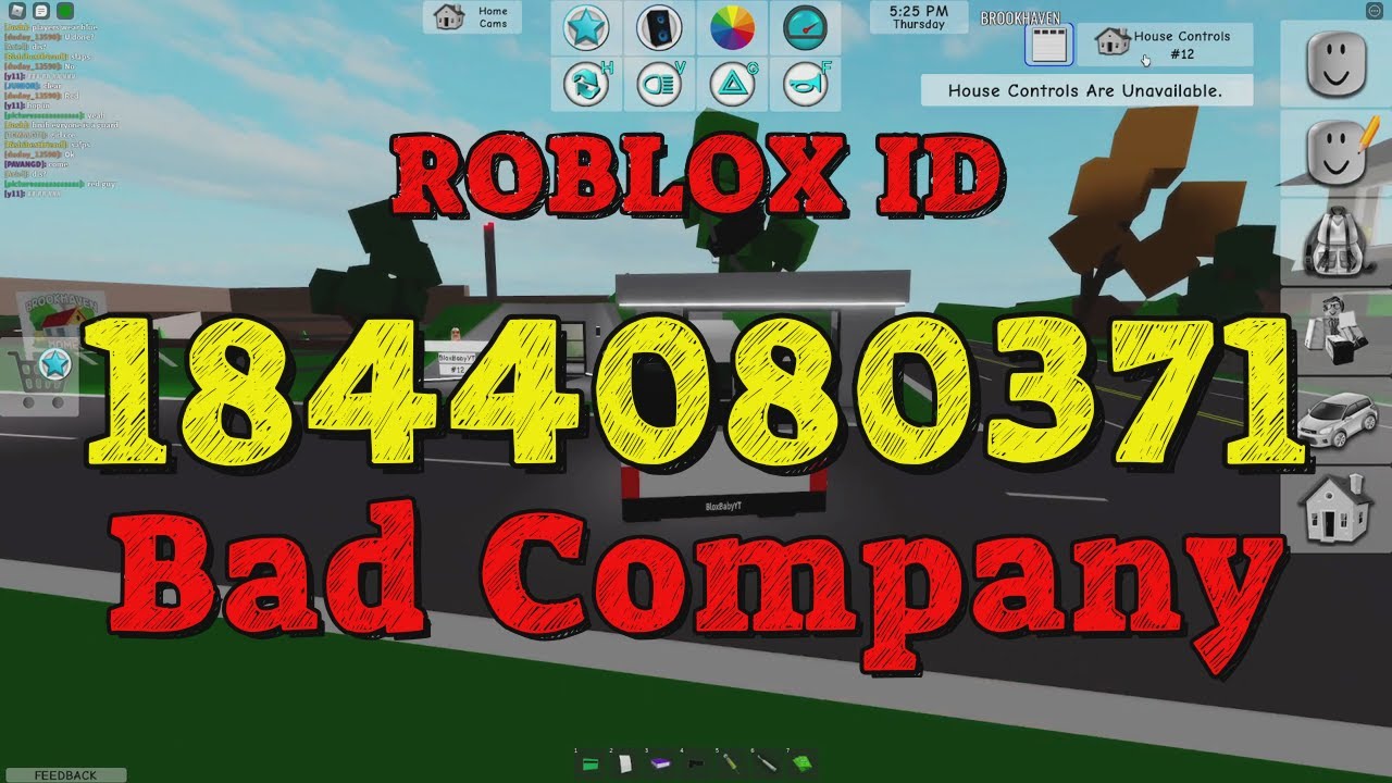 BAD COMPANY Roblox Song Codes YouTube 
