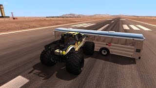 Battle (#2) - Cars vs Monster Truck - BeamNG Drive #32 screenshot 4