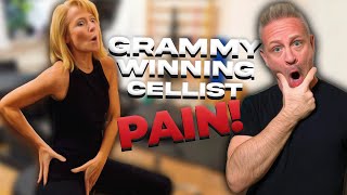 GRAMMY AWARD WINNING CELLIST GET TUNE UP FOR HIP PAIN! #chiropractic #cello #hippaintreatment