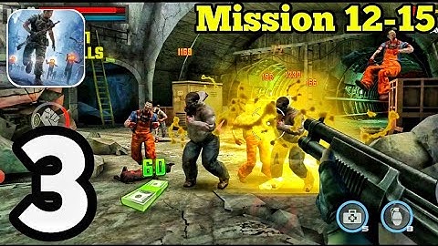 Dead Target Gameplay Walkthrough Part 3 Mission 12-15 ( ios, android )